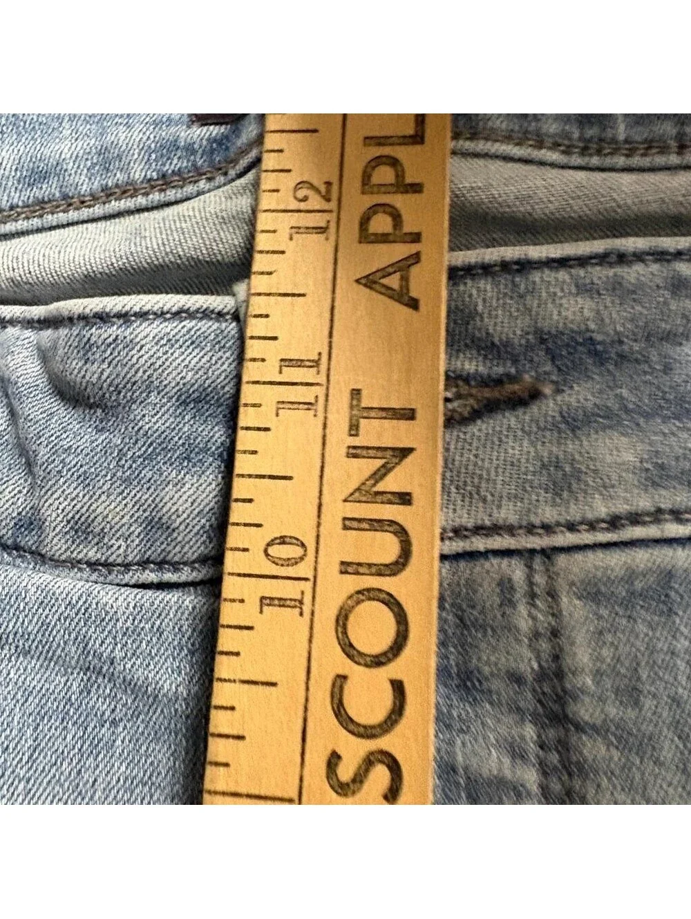 NYDJ Marilyn Straight Crop Jeans Womens 16 Blue Lift Tuck Denim Capris